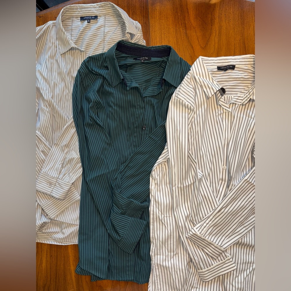 Lafayette 148 New York Button Down (3 Shirt Bundle) Size Women’s XL